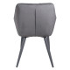 Стілець кухонний сірий тканина бархат DC 9543 (13926)