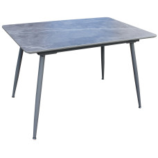 Стіл обідній розкладний кераміка з МДФ сірий DT 859 (14616)