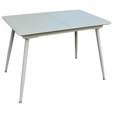 Стіл кухонний розкладний скляний із МДФ шампань сатин DT 859s (14451)