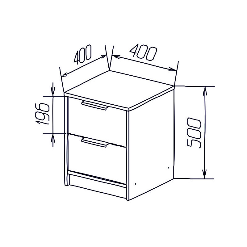 Комод ERIN-1 Білий Німфея Альба/Дуб Сонома (121447)