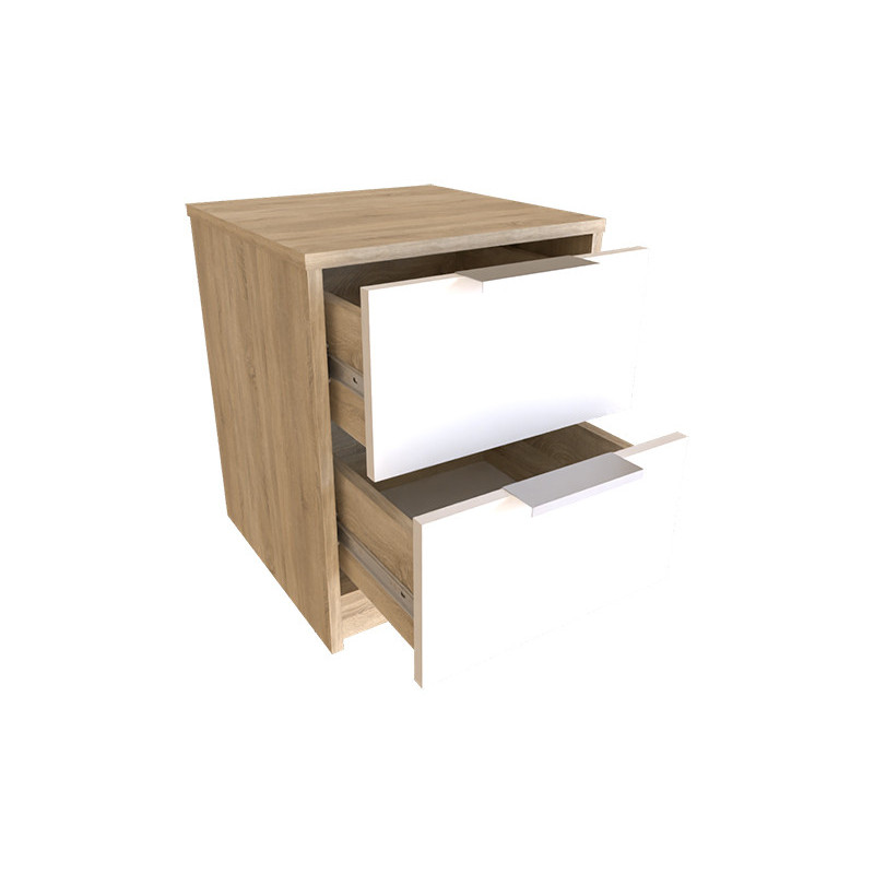 Комод ERIN-1 Дуб Сонома/Білий Німфея Альба (121448)