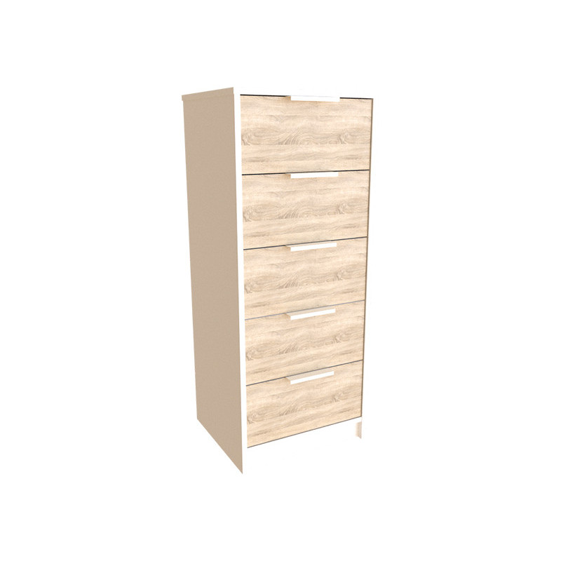 Комод ERIN-2 Білий Німфея Альба/Дуб Сонома (121451)