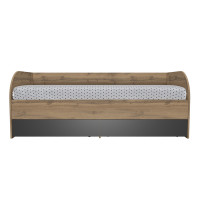 Ліжко LINDA 1836*842*700 Дуб Тахо/Графіт (126389)