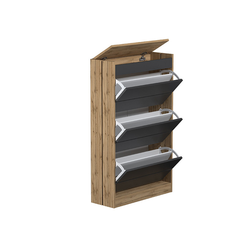 Тумба для взуття SOFI-2 Дуб Тахо/Графіт (124931)