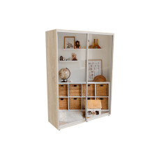 Шафа-купе PRIME 1800х600х2400 Дуб Сонома (двері, зеркало) (114094)