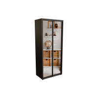 Szafa garderobiana OPTIMA 1000*600*2400 Wenge Magic (dwudrzwiowa, lustrzana) (114211)