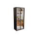 Szafa garderobiana OPTIMA 1000*600*2400 Wenge Magic (dwudrzwiowa, lustrzana) (114211)