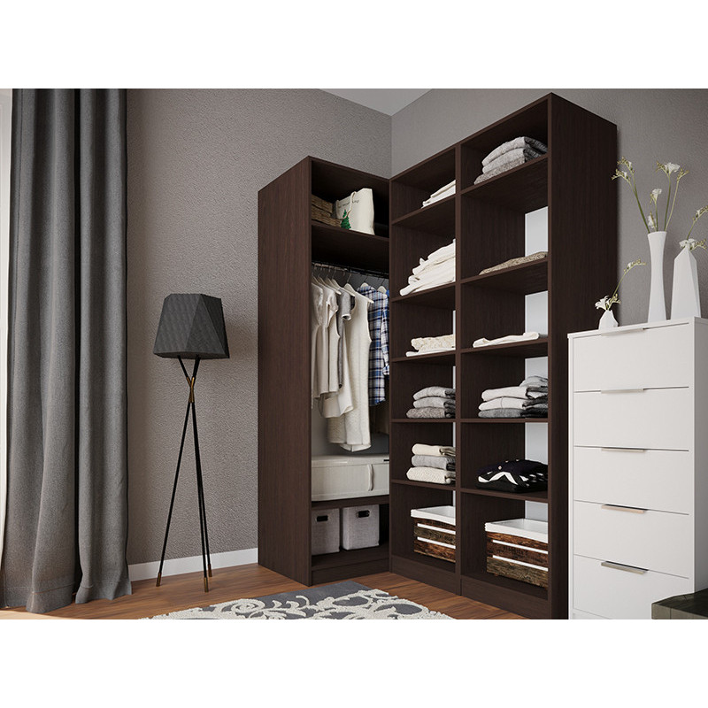 Корпус (без дверей) на шафу розпашну BIG 900*550 (штанга/ящик) Венге Магія (121110)