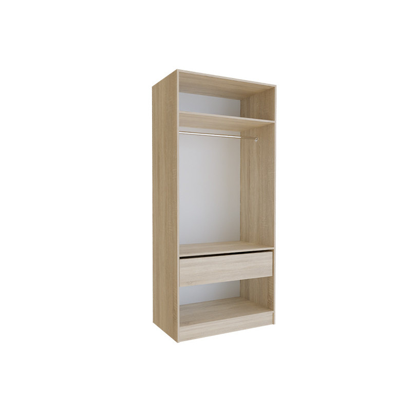 Корпус (без дверей) на розпашний шафу BIG 900*550 (штанга/ящик) Дуб Сонома (121104)