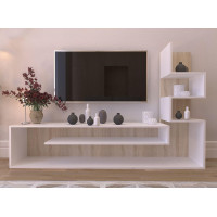 Стінка універсальна UNIKA Дуб Сонома/Білий Німфея Альба (110385)