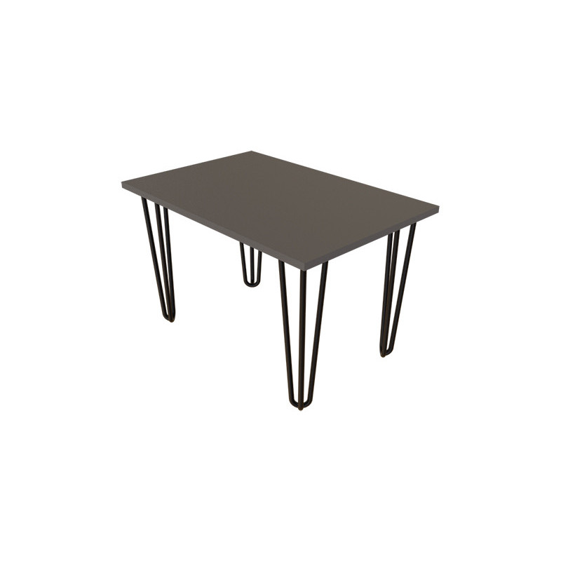 Столик журнальний ZAC 660*440*16 Графіт (4 ноги чорні прутові) (121364)