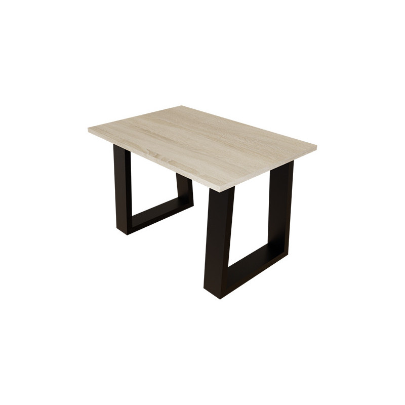 Столик журнальний ROD 660*440*16 Дуб Сонома (2 ноги чорні квадрат) (121390)