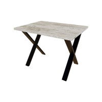Стіл обідній TIM 1000*750*32 Кантрі (2 ноги чорні Х) (121417)
