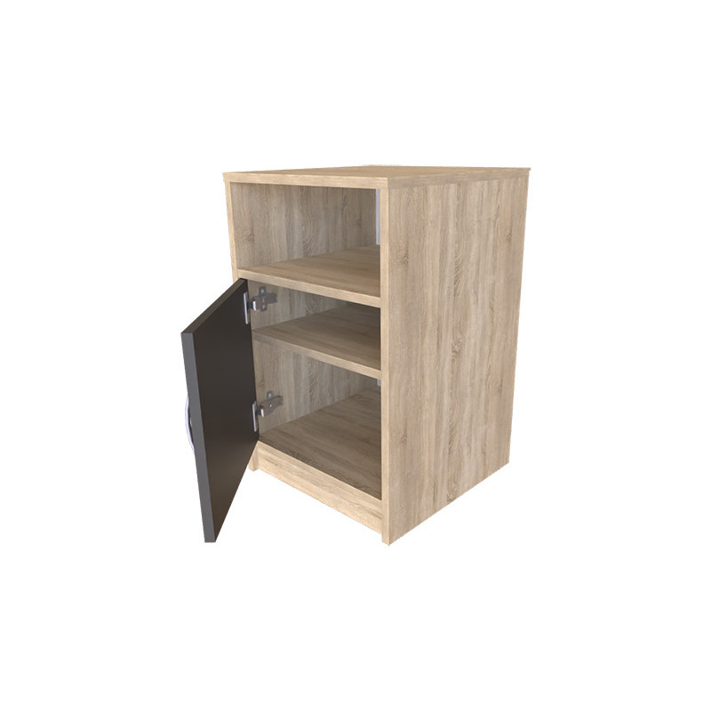 Тумба офісна RITA Дуб Сонома/Графіт (121554)