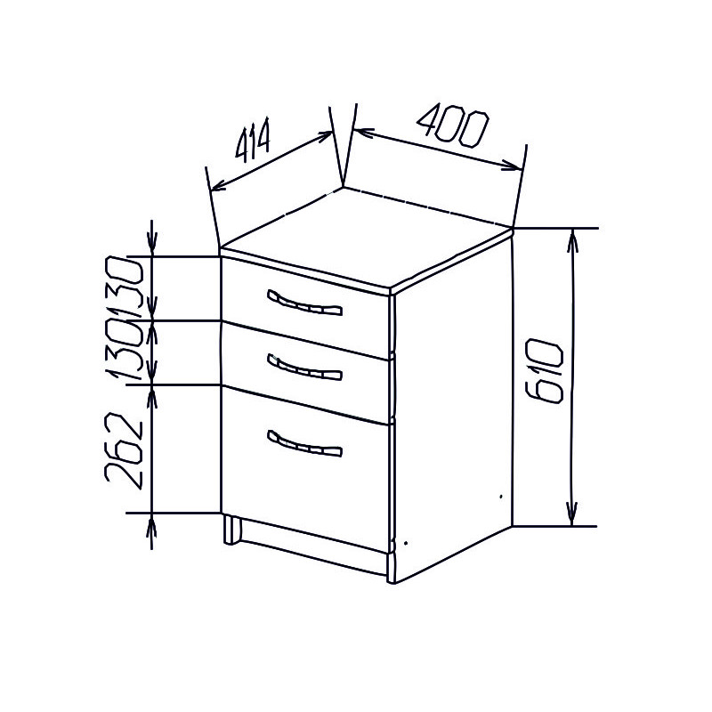 Тумба офісна KIRA Дуб Сонома (121557)