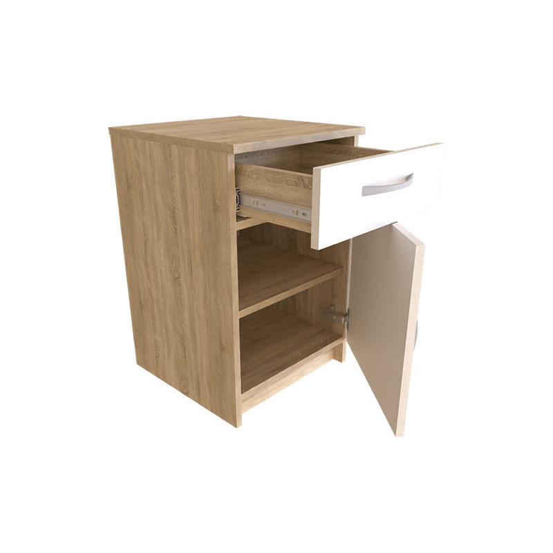 Тумба офісна IREN Дуб Сонома/Білий Німфея Альба (121565)