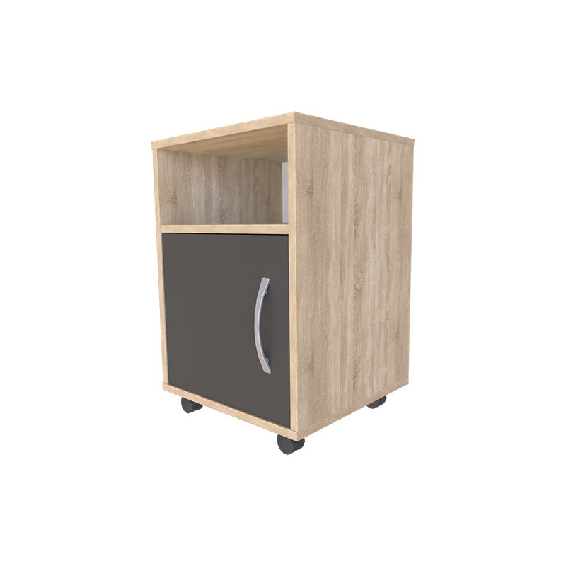 Тумба офісна RITA з роликами Дуб Сонома/Графіт (121569)