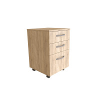 Тумба офісна KIRA з роликами Дуб Сонома (121572)