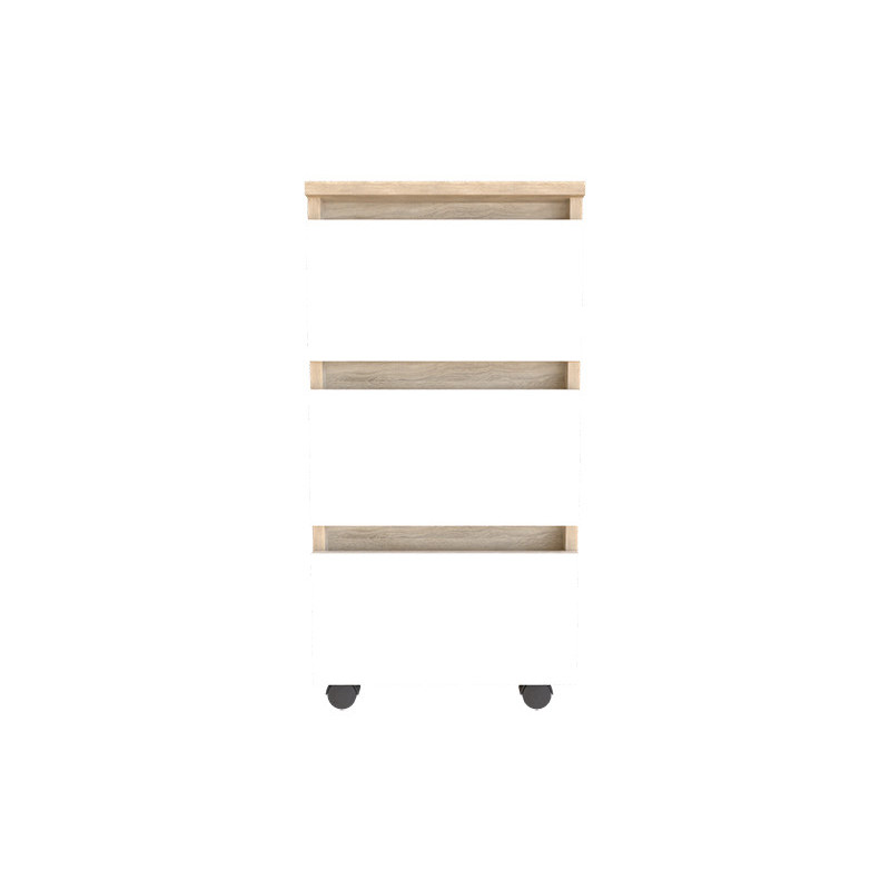 Тумба офісна EMMA з роликами Дуб Сонома/Білий Німфея Альба (122211)