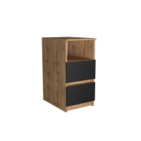 Тумба офісна ELLI Дуб Тахо/Чорний (125361)