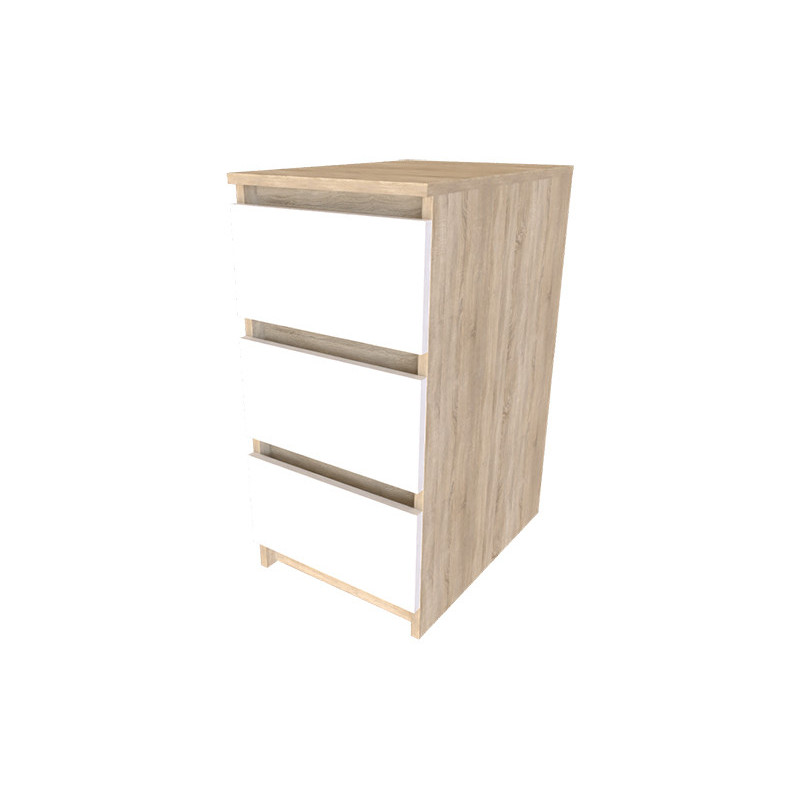 Тумба офісна EMMA Дуб Сонома/Білий Німфея Альба (122210)