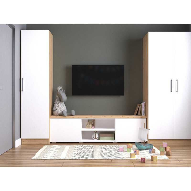 Тумба SARA Білий Німфея Альба/Дуб Сонома (121233)