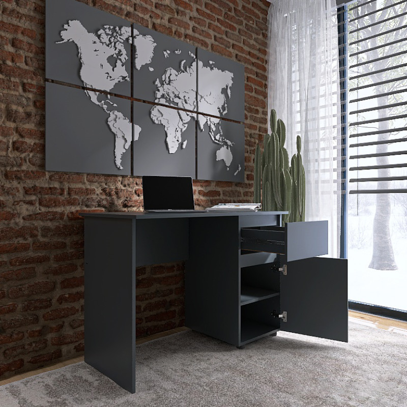 Компьютерный стол СЛ-1 Лайт 110х55х77 см Графит (9922)