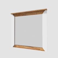Lustro ścienne Nordic-800 80x6x77 cm białe + złote (13255)