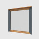 Lustro ścienne Nordic-800 80x6x77 cm Grafit + Złoty Dąb Craft (13256)