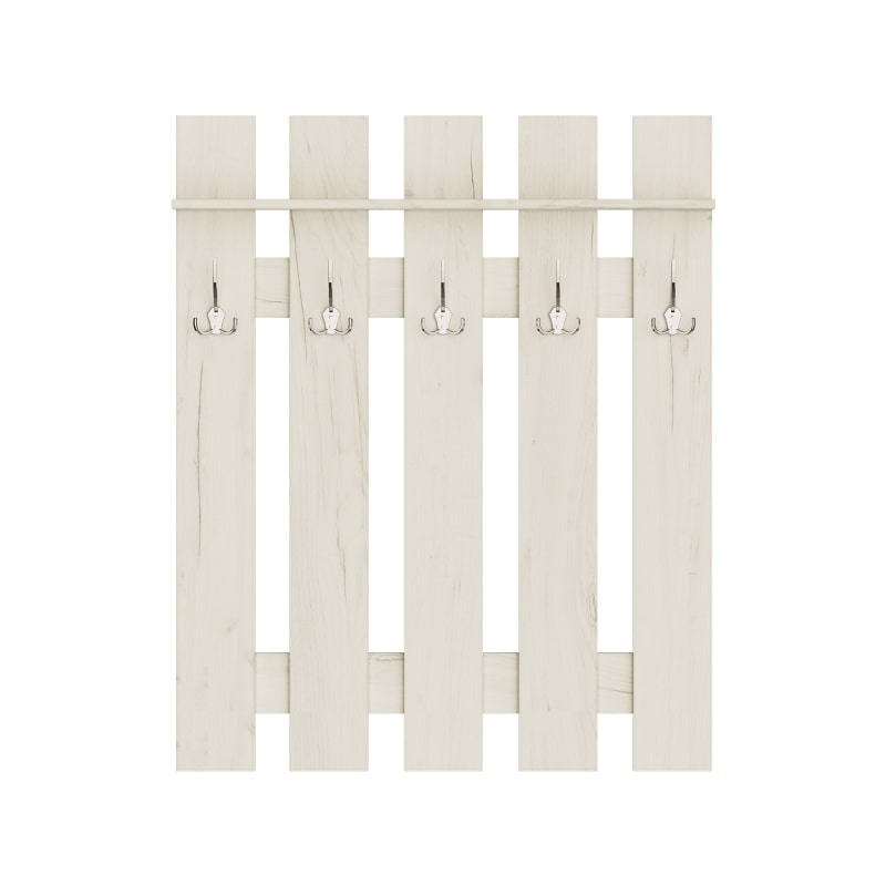 Прихожая Либерти 3 (модульная - 5 элементов) левый фасад дуб крафт белый (8647)