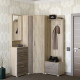 Прихожая Бриз-3 с угловым шкафом ШКУ-14 (3 элемента) сонома + трюфель (9042)