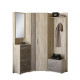 Прихожая Бриз-3 с угловым шкафом ШКУ-14 (3 элемента) сонома + трюфель (9042)