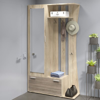 Прихожая с зеркалом Авео-2 сонома + трюфель (8650)