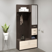 Прихожая с крючками Ривьера венге + дуб молочный (8651)