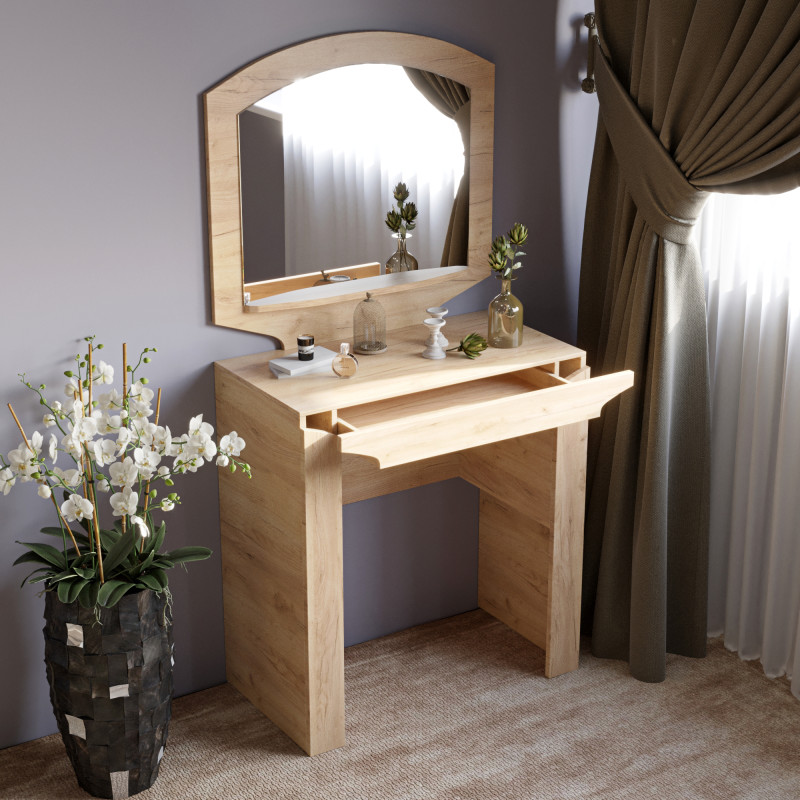 Туалетный столик Либерти дуб крафт золотой (8586)