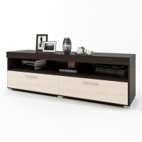 Тумба ТВ 1200 Британия 120х38х46 венге + дуб молочный (8428)