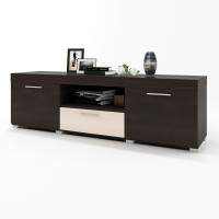 Тумба ТВ 1500 Британия 150х38х46 венге + дуб молочный (8430)