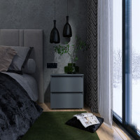Stolik nocny TL-1 Light 45x38x49 cm Grafit (9924)