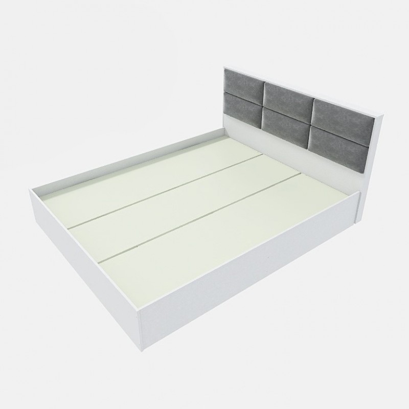 Кровать двуспальная КЛ-1400 Лайт (щит ДСП под матрас) 140х200 см Нимфея Альба (9569)