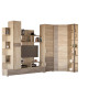 Стенка Бриз + Пенал 15 + Угловой шкаф ШКУ-14 + Пенал 18 сонома+трюфель (8623)