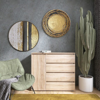 Комод КЛ-3 Лайт (телескопические) 105х38х93 см Дуб сонома (9556)