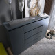 Комод КЛ-4 Лайт 140х38х93 см Графит (9912)