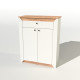 Тумба закритая Нордик-800 80х38х100 см Белый + Дуб крафт золотой (13263)