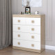 Комод для вещей на 5 ящиков Соната-3 80х38х94 дуб сонома + белый (8475)