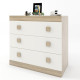 Комод на 3 ящика Соната-1 80х38х75 дуб сонома + белый (8488)