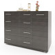 Комод для спальной комнаты с 4-мя ящиками К-3 (телескопические) 100х38х73 венге темный (8774)