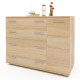 Комод для спальной комнаты с 4-мя ящиками К-3 (телескопические) 100х38х73 дуб сонома (8775)