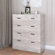 Комод для вещей на 5 ящиков Соната-3 80х38х94 дуб крафт белый (8815)