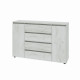 Комод КЛ-4 Лайт (телескопические) 140х38х93 см Дуб Крафт белый (31406)