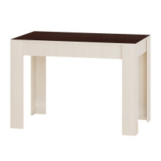 Обеденный стол СТО-1 110х65х77 см. Венге темный + Дуб молочный (13453)